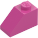 LEGO Medium Dark Pink Slope 1 x 2 (45°) (3040 / 6270)