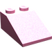 LEGO Rose moyen foncé Pente 2 x 3 (25°) avec surface rugueuse (3298)