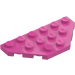 LEGO Mittleres dunkles Rosa Keil Platte 3 x 6 mit 45º Ecken (2419 / 43127)