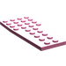 LEGO Rose moyen foncé Coin assiette 4 x 9 Aile sans encoches pour tenons (2413)