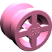 LEGO Medium Dark Pink Wheel Rim Ø8 x 6.4 without Side Notch (4624)