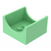 LEGO Medium Groen Container Doos 4 x 4 x 2 met Hollowed-Out Semi-Cirkel (4461)