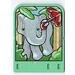 LEGO Medium Green Explore Story Builder Jungle Jam Story Card with elephant pattern (42181 / 43977)