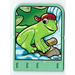 LEGO Vert moyen Explore Story Builder Jungle Jam Story Card avec La grenouille Modèle (42183 / 43980)