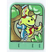 LEGO Medium Green Explore Story Builder Jungle Jam Story Card with snake pattern (42180 / 43976)