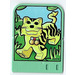 LEGO Medium Green Explore Story Builder Jungle Jam Story Card with tiger pattern (43978 / 45439)