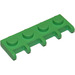 LEGO Medium Green Hinge Plate 1 x 4 with Car Roof Holder (4315)