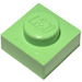 LEGO Medium Green Plate 1 x 1 (3024)