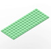 LEGO Medium Groen Plaat 6 x 16 (3027)
