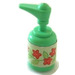 LEGO Medium Green Scala Soap Dispenser with Flowers Sticker (6933)