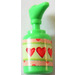 LEGO Medium Green Scala Soap Dispenser with Small Hearts Sticker