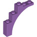 LEGO Medium Lavender Arch 1 x 5 x 4 Irregular Bow, Reinforced Underside (76768)