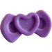 LEGO Medium Lavender Bow with Heart and Recess (92355)