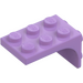 LEGO Medium Lavender Bracket 3 x 2 with Plate 2 x 2 Downwards (69906)