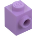 LEGO Mittlerer Lavendel Stein 1 x 1 mit Noppe auf Ein(e) Seite (87087)