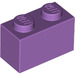 LEGO Medium lavendel Steen 1 x 2 met buis aan de onderzijde (3004 / 93792)