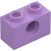 LEGO Medium Lavender Brick 1 x 2 with Hole (3700)