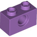 LEGO Mittlerer Lavendel Backstein 1 x 2 mit Loch (3700)
