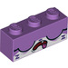 LEGO Medium Lavender Brick 1 x 3 with Sleeping Unikitty Face (3622 / 38905)