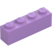 LEGO Medium Lavender Brick 1 x 4 (3010 / 6146)