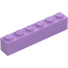 LEGO Medium Lavender Brick 1 x 6 (3009 / 30611)