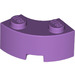 LEGO Mittlerer Lavendel Backstein 2 x 2 Runden Ecke mit Bolzenkerbe und verstärkter Unterseite (85080)