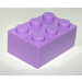 LEGO Mittlerer Lavendel Backstein 2 x 3 (3002)