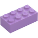 LEGO Medium lavendel Klods 2 x 4 (3001 / 72841)