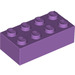 LEGO Mittlerer Lavendel Backstein 2 x 4 (3001 / 72841)