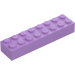 LEGO Medium Lavender Brick 2 x 8 (3007 / 93888)