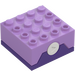 LEGO Medium Lavender Brick 4 x 4 with Sound Button (102723)