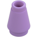 LEGO Medium Lavender Cone 1 x 1 with Top Groove (4589)