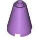 LEGO Medium Lavender Cone 2 x 2 x 2 (Open Stud) (3942 / 14918)