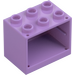 LEGO Medium Lavender Cupboard 2 x 3 x 2 with Recessed Studs (92410)