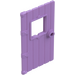 LEGO Medium Lavender Door 1 x 4 x 6 with Window and Wood Structure (5466 / 7102)