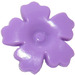 LEGO Medium Lavender Flower with Serrated Petals with Small Pin (93080)