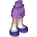 LEGO Medium Lavender Hip with Short Double Layered Skirt with Purple Shoes and White Socks (23898 / 35624)