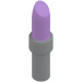 LEGO Medium Lavendel Lipstick med Medium Stone grå Handtag (25866 / 93094)