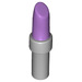 LEGO Medium lavendel Lipstick met Medium Stone Grijs Handvat (25866 / 93094)