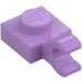 LEGO Medium Lavender Plate 1 x 1 with Horizontal Clip (Thick Open &#039;O&#039; Clip) (52738 / 61252)