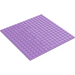 LEGO Medium Lavender Plate 16 x 16 with Underside Ribs (91405)