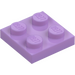 LEGO Medium lavendel Plaat 2 x 2 (3022 / 94148)