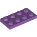 LEGO Lavande moyenne assiette 2 x 4 (3020)