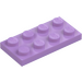 LEGO Medium Lavender Plate 2 x 4 (3020 / 5584)