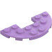 LEGO Medium lavendel Plate 3 x 6 Rund Halv Sirkel med UtskjæRing (18646)