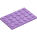 LEGO Medium Lavender Plate 4 x 6 (3032)