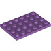 LEGO Mittlerer Lavendel Platte 4 x 6 (3032)