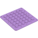 LEGO Medium Lavender Plate 6 x 6 Flex (79998)