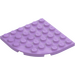 LEGO Medium Lavender Plate 6 x 6 Round Corner (6003)