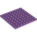 LEGO Mittlerer Lavendel Platte 8 x 8 (41539 / 42534)